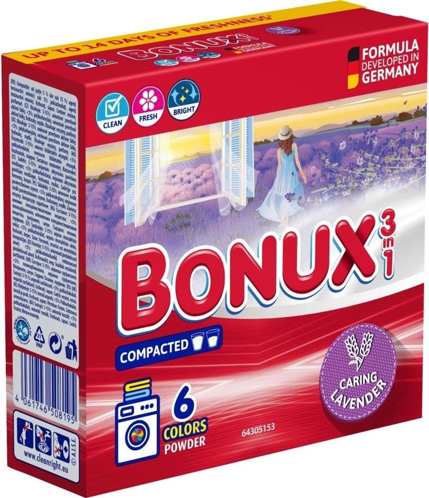 Lessive colorée Bonux Color Caring Lavande - 6 lavages - Image du produit 