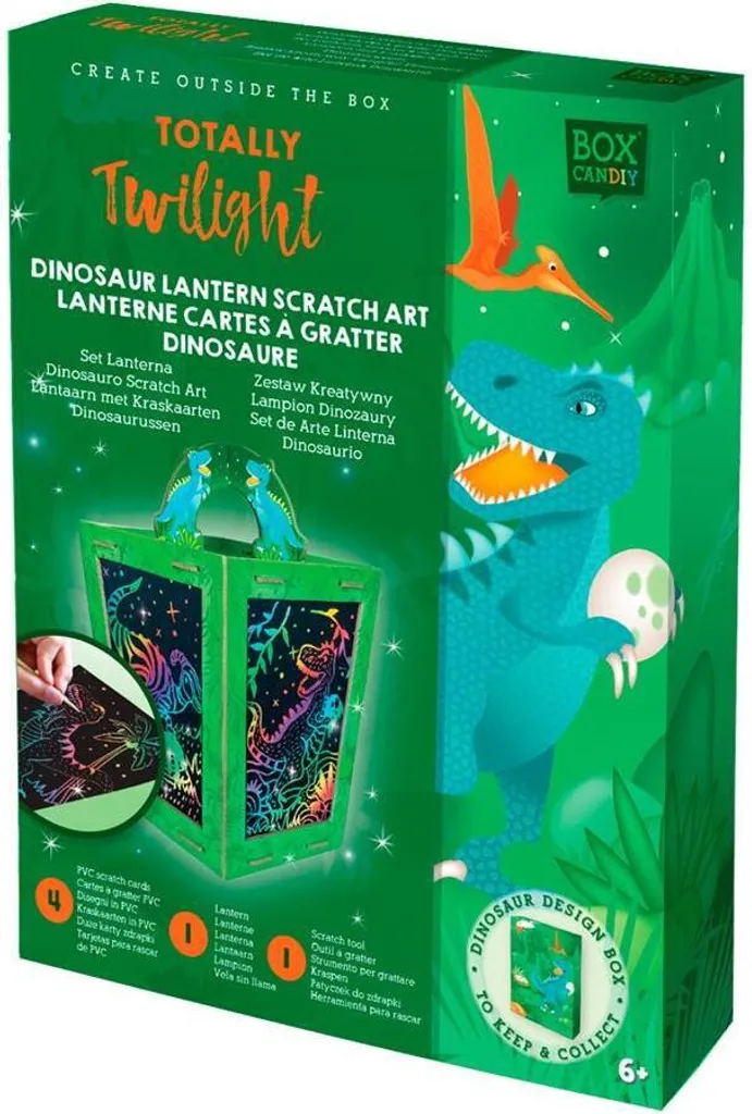 Kit créatif lanterne enfant et cartes à gratter multicolores BOX CANDIY