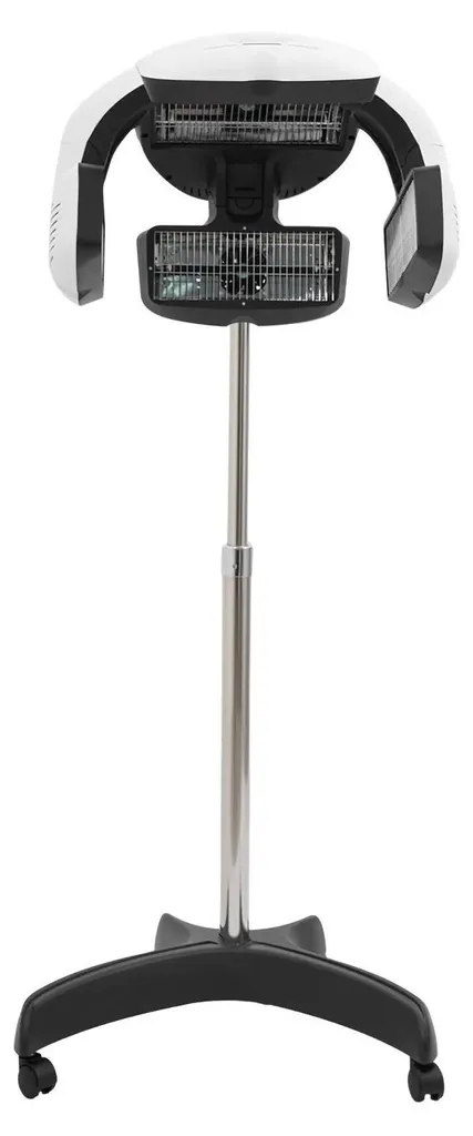 Sèche-cheveux 1500W à écran LCD blanc avec température de 40 à 75°C