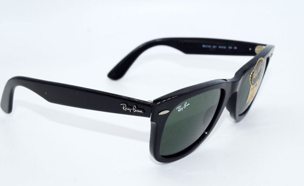 Ray-Ban Herren Sonnenbrille Wayfarer Original Black Iconic Produktbild 3