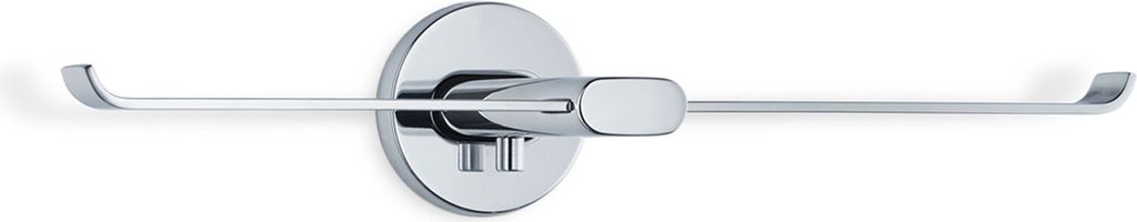 Blomus Areo WC-Rollenhalter, für 2 Rollen, mit Wandhalter, Toilettenpapierhalter, Edelstahl Poliert / Kunststoff, 68817