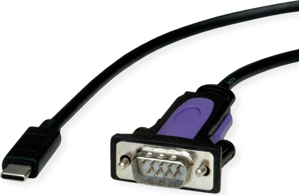 ROLINE Konverter-Kabel USB-C - seriell, FTDI Chipset, 1,8 m