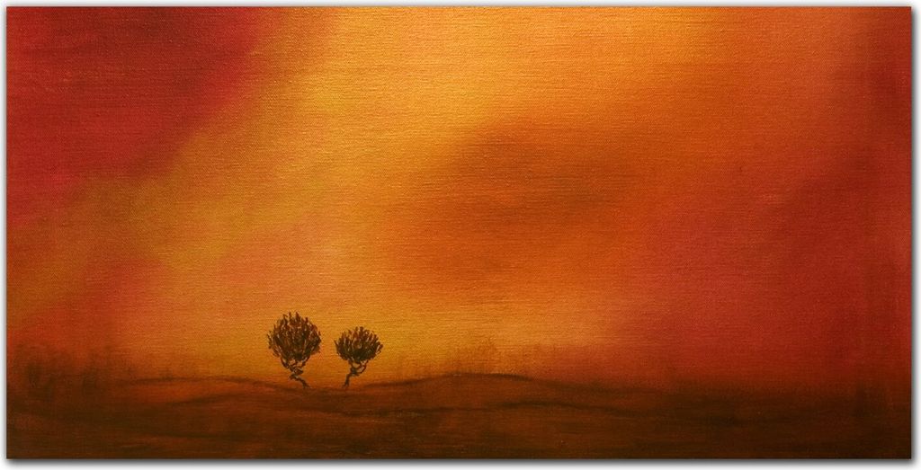 Coloray Bild aus Leinwand 120x60 Leinwand Dekoration - Bäume