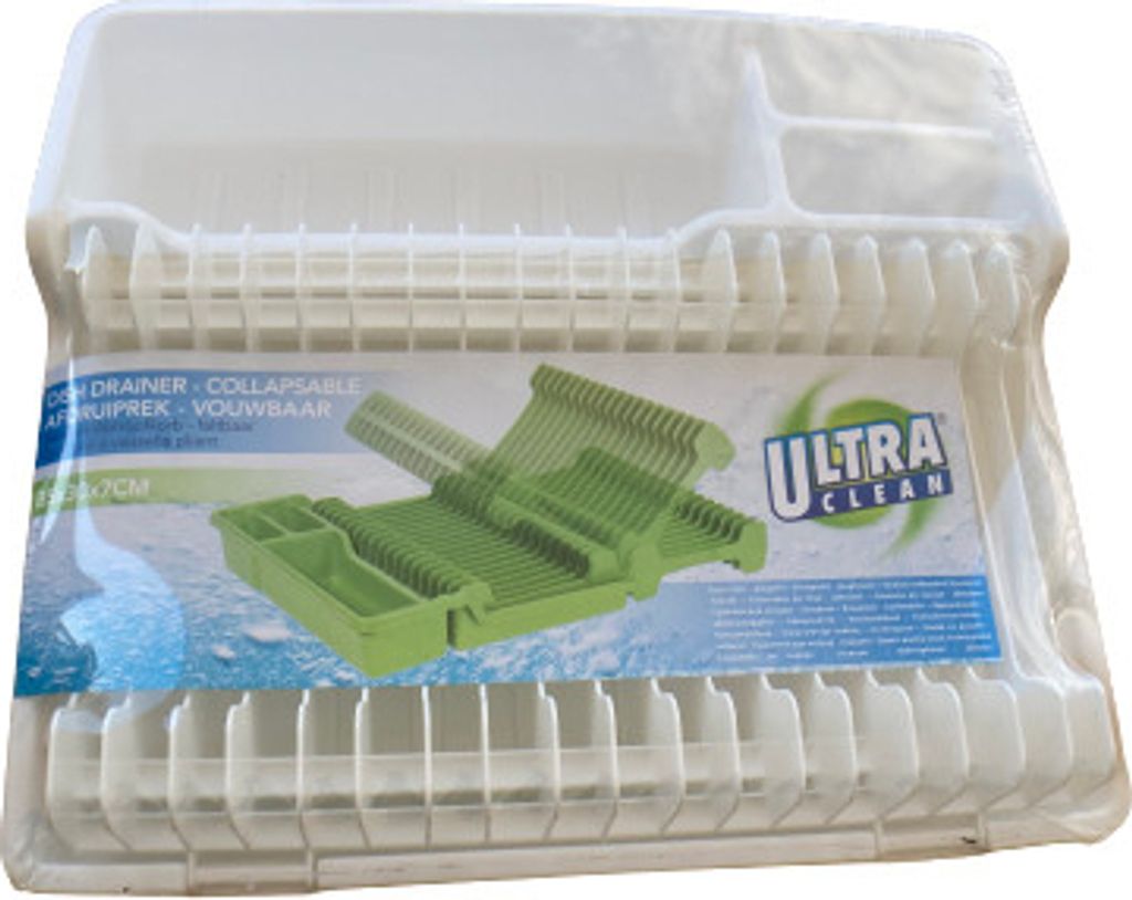 Koopman-Ultra Clean faltbares Abtropfgestell, Kunststoff, ABS, 35x30x7 cm, weiß