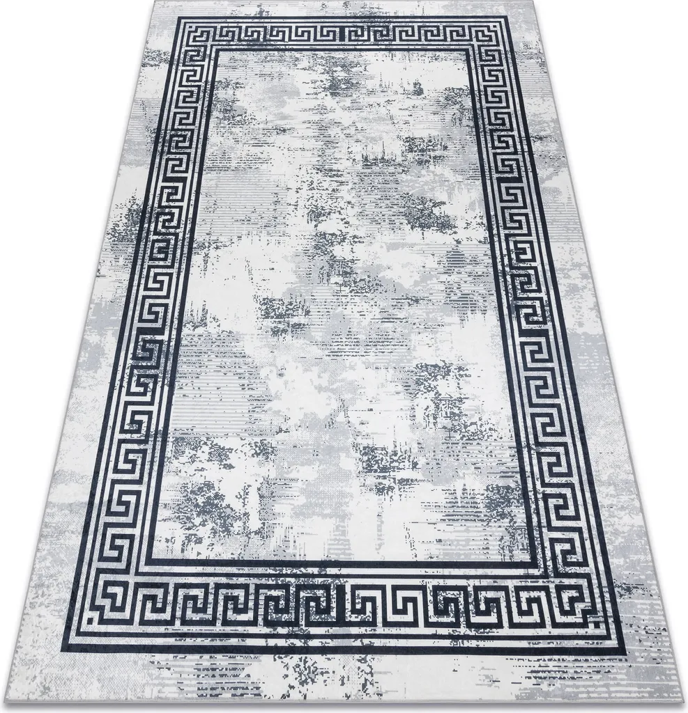 Grand Tapis de Cuisine Lavable Motif Marbre Grec Antidérapant 160x220cm