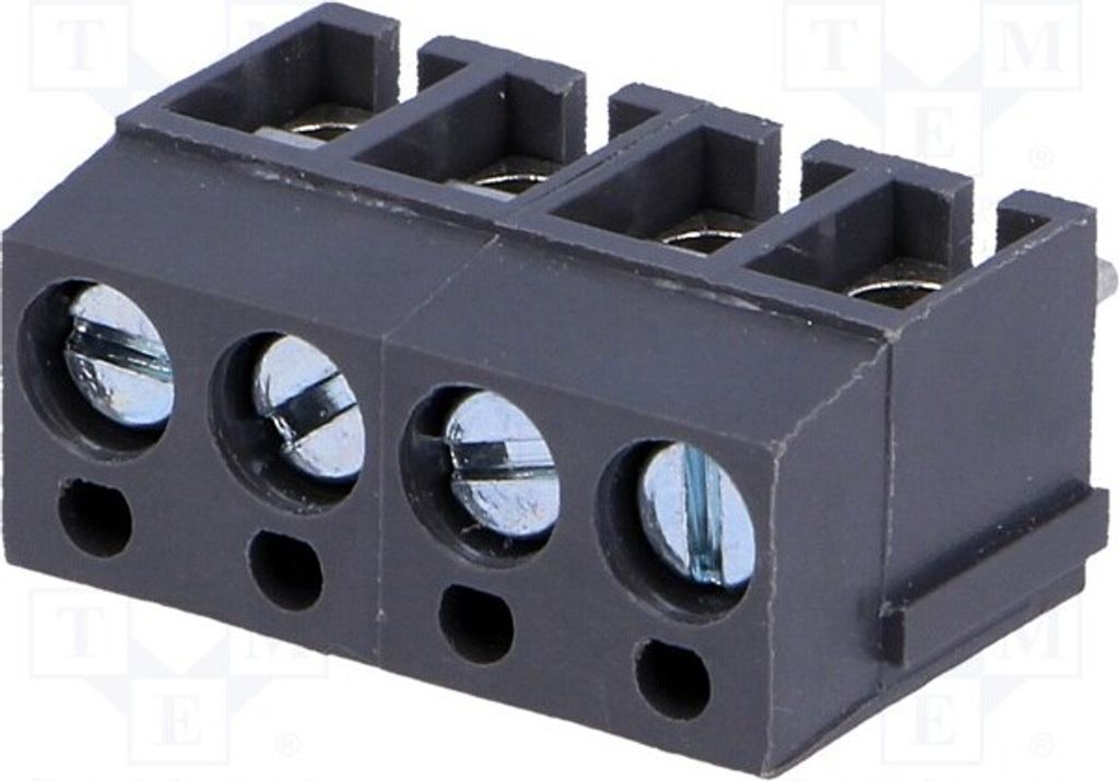 5x Klemmleiste für mit 90°-Winkel 5mm Wege: 4 24A DG300-5.0-04P-11-00A(H) COLOR G