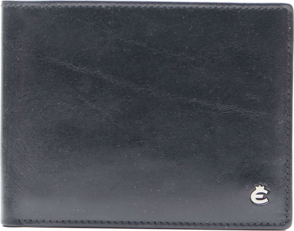 Esquire Leder Kartenetui Toscana Leather Wallet Black schwarz