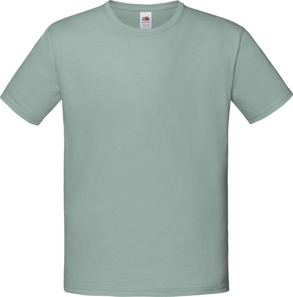 Fruit Of The Loom Jungen Iconic T-Shirt PC3388 (128) (Salbei)
