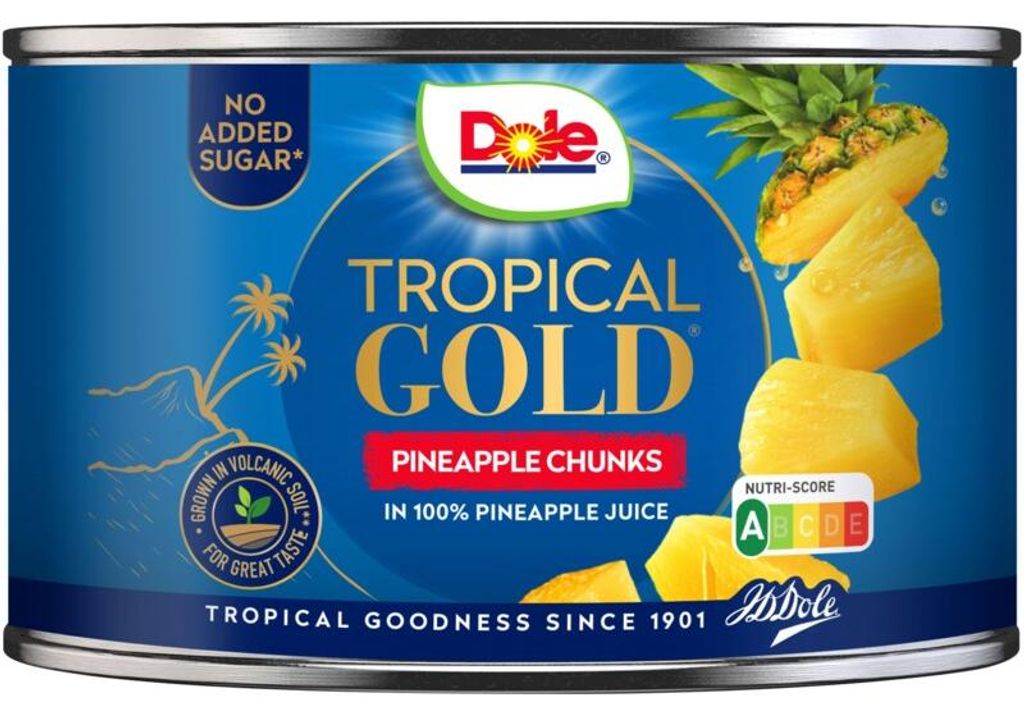 Dole Tropical Gold kúsky ananásu v šťave, 227 g – Obrázok produktu 