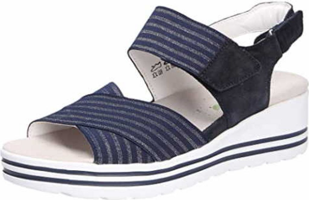 WALDLÄUFER Damen Sandalen & Sandaletten blau Gr. 8