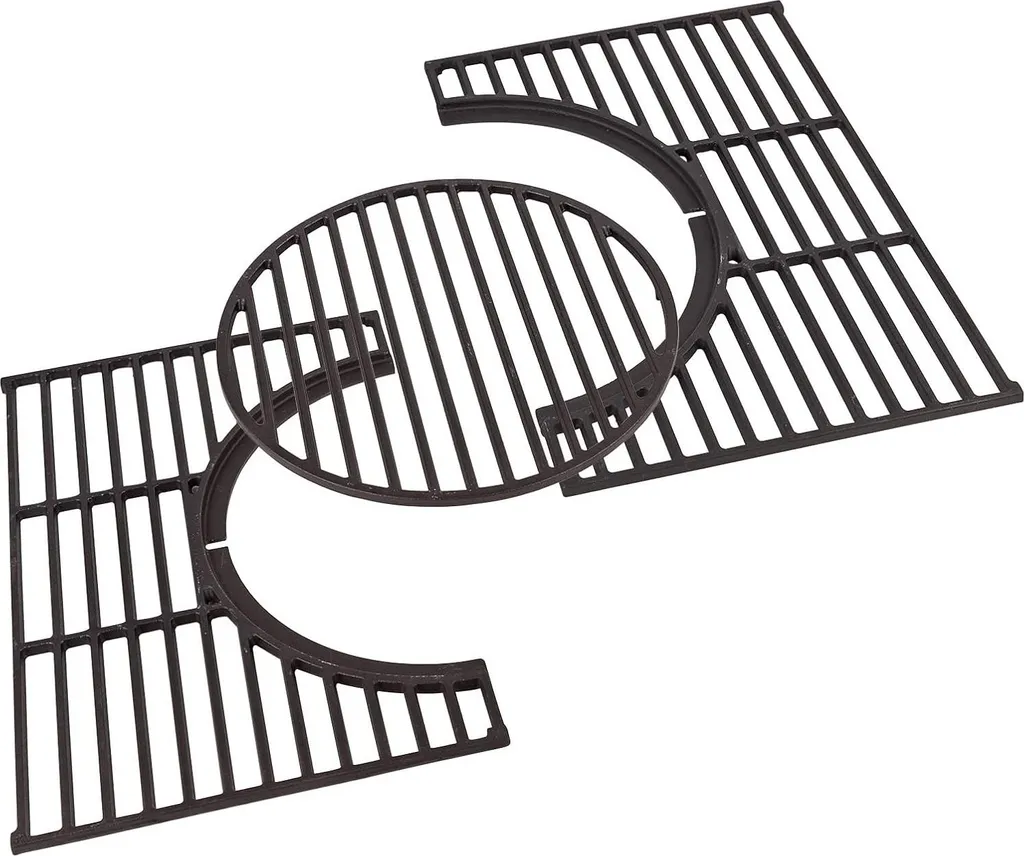 Grille barbecue en fonte noire haute résistance - Modèle universel