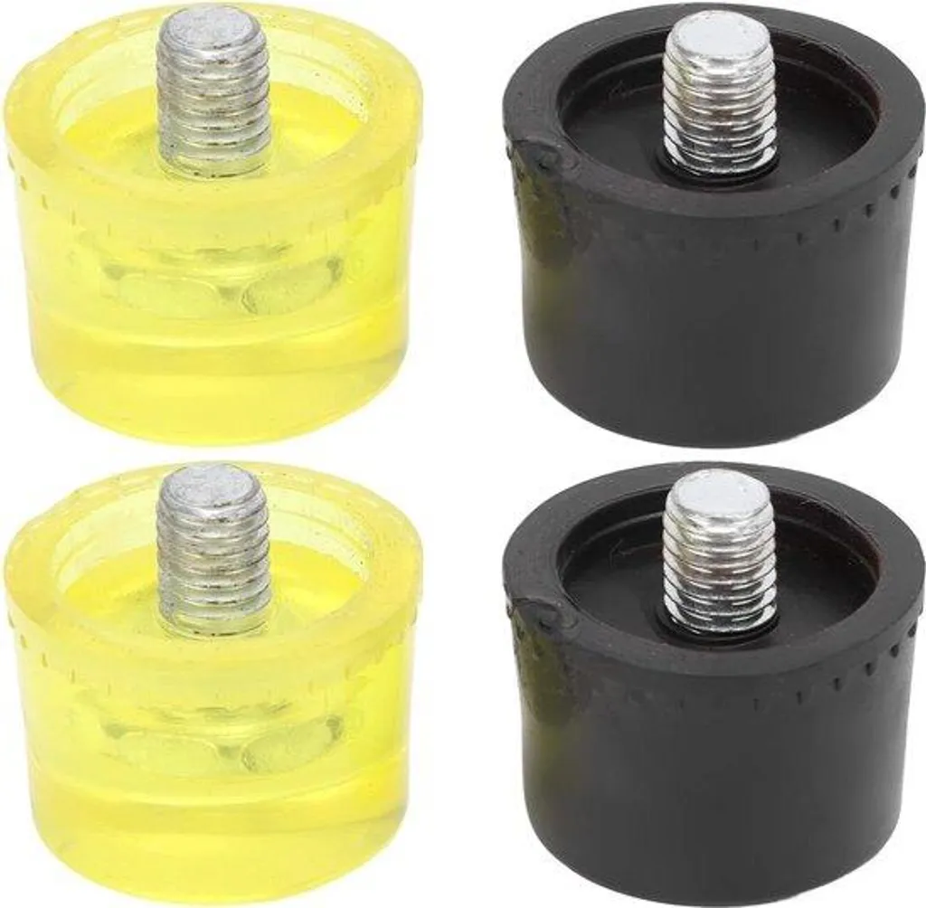 Têtes de Marteau Bicolores 25 mm Haute Résistance en Pack de 4 Pièces