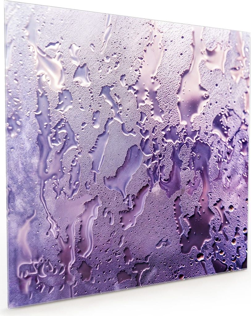 Küchenrückwand Spritzschutz Glas mit Motiv Rauchige Tropfen 40 x 40 cm