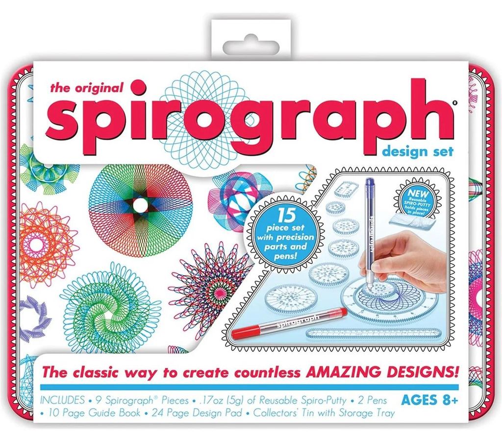 Spirograph kreatives Zeichenkasten Set mit Aufbewahrungsfach und Zubehör