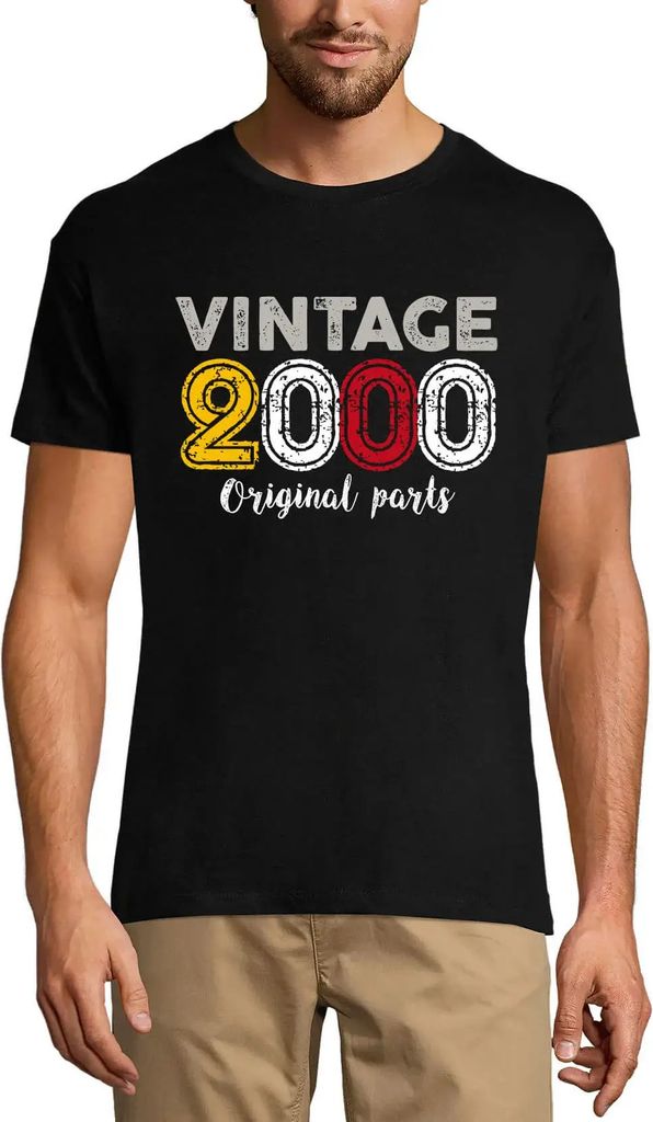 Herren Grafik T-Shirt Originalteile 2000 – Original Parts 2000 – Geschenk 24. Geburtstag Jahrestag 24 Jahre Jubiläum 24 Jährige Mann Jahrgang...