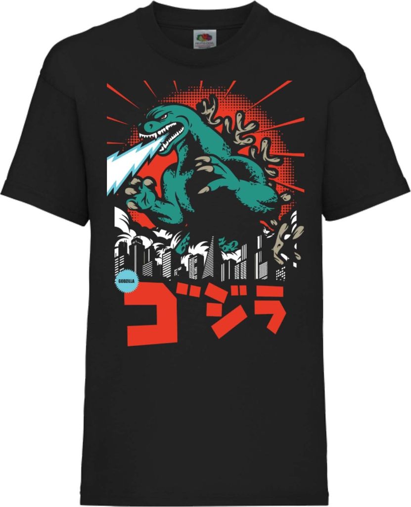 Kinder T-Shirt Godzilla Godzilla, 12-13 Jahr - 152 / Schwarz
