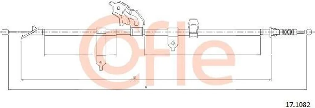 Câble de frein de stationnement pour Yaris - Remplacement OE 464300D060