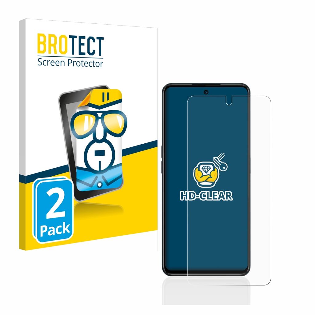 2x Für Oppo A98 5G Schutzfolie BROTECT Displayschutz Display Schutz Folie Klar Transparent