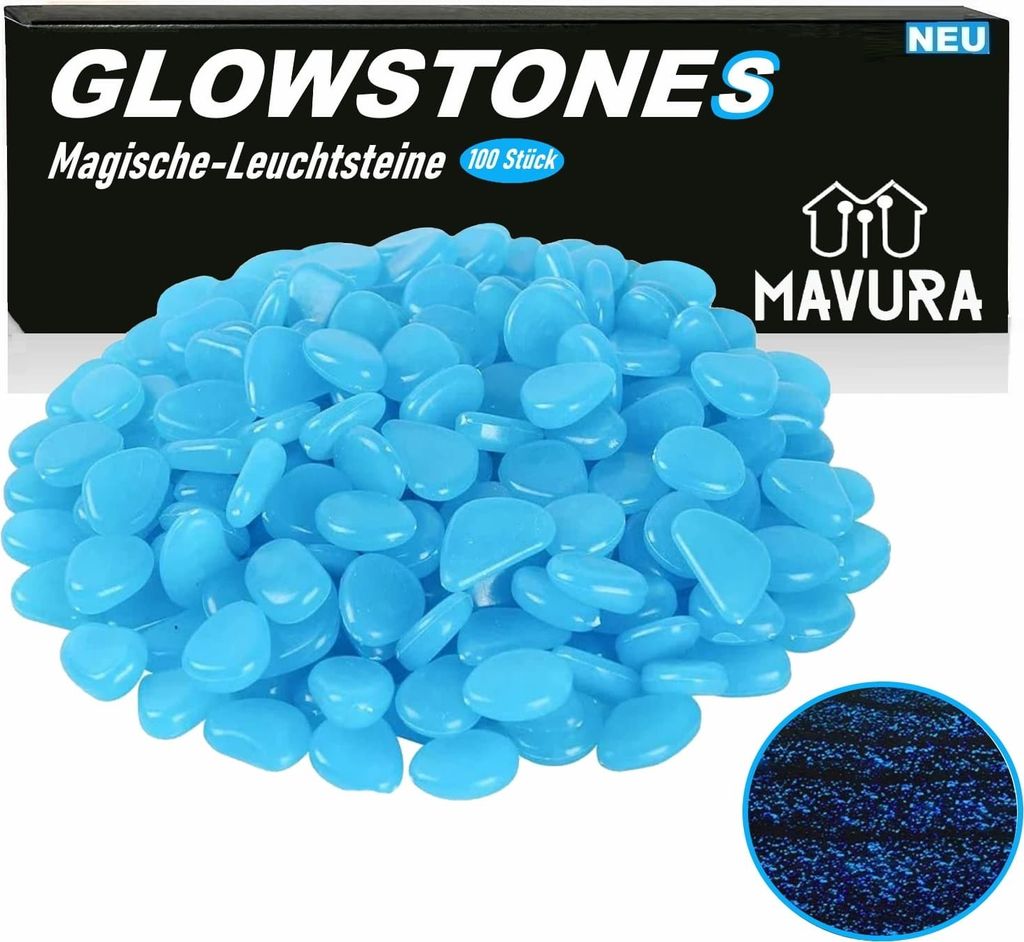 GLOWSTONES Original Magische Leuchtsteine Leuchtkiesel Produktbild 