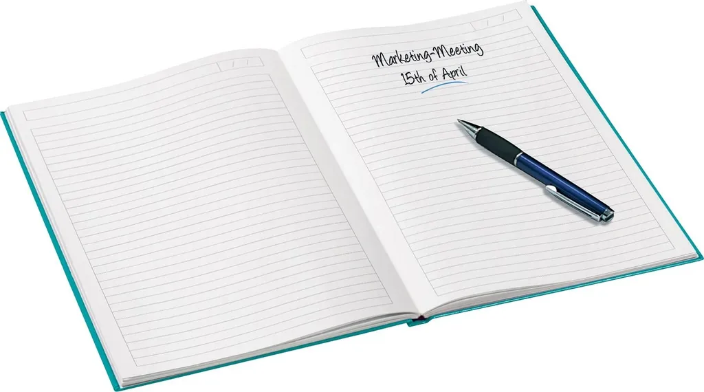 Bloc-notes A5 papier épais 90g Wow ligné bleu glacier lot 6 sans bavure