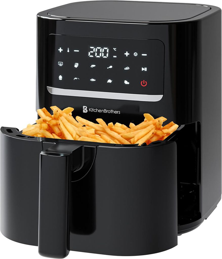 KitchenBrothers Heißluftfritteuse 3,3L - Kompakter Airfryer Produktbild 