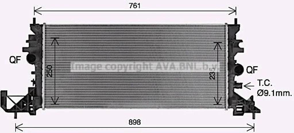 Évitez la Surchauffe : Radiateur Moteur Astra K PRASCO OL2703 Robuste