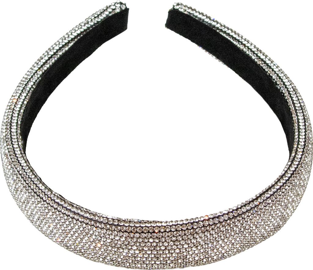 Strass Haarreif für Damen | Haarschmuck für Hochzeit, Party & Alltag Farbe: Silber