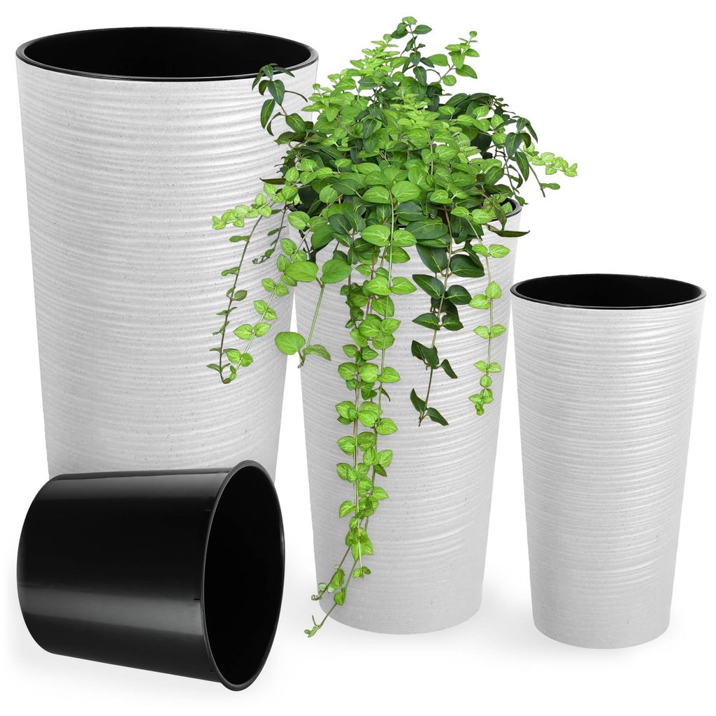 KADAX Pots de fleurs "Latina", cache-pot avec doublure Image du produit 