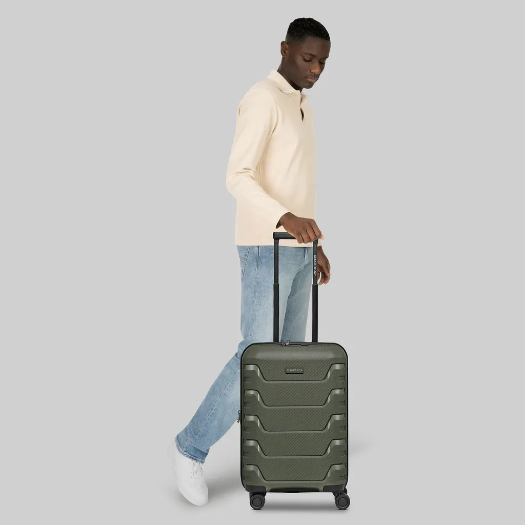 Valise Cabine SMARTBOX Olive 55cm Edition 01 - Anti-Choc et Silencieuse