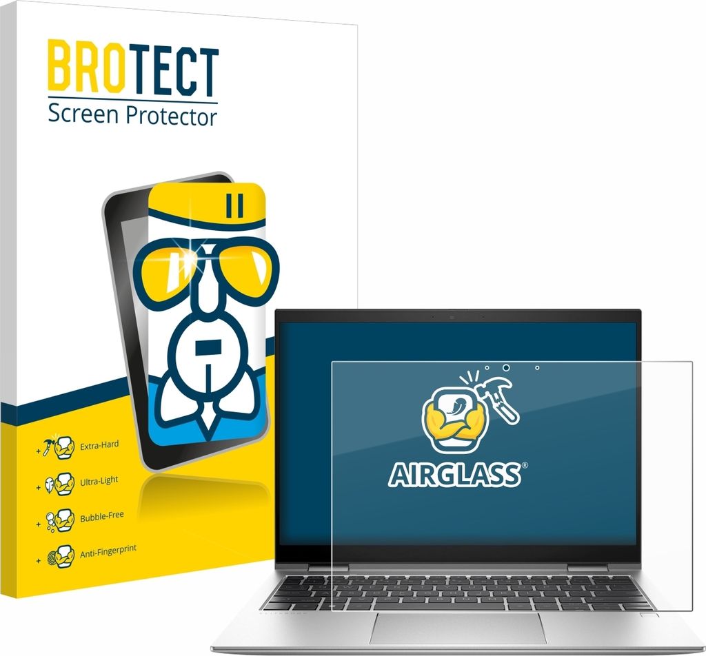 BROTECT Schutzglas für HP EliteBook x360 830 G10 Schutzfolie Panzer Folie Glas Display Schutz klar