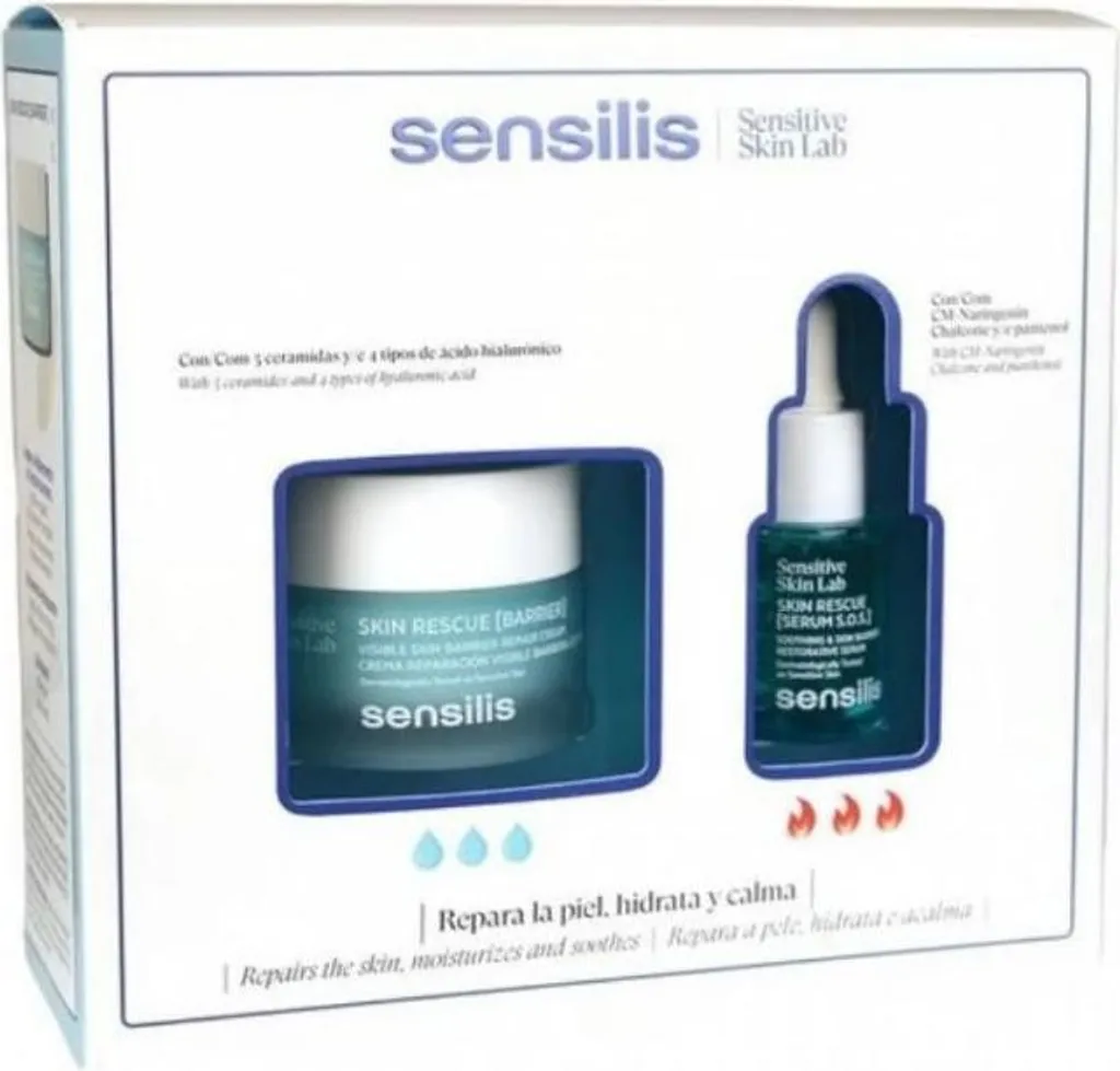 Sensilis Skin Rescue Barrier Cream 50ml + Sérum 15ml Soin Réparateur