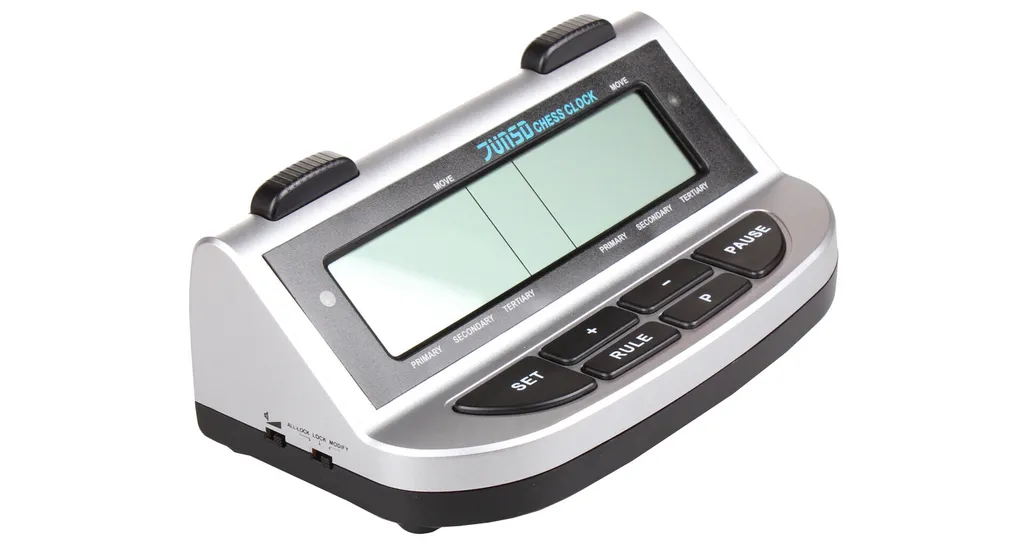 Junsd JS-211A Horloge d'Échecs - Pendule Digitale Variante 30998 Noire