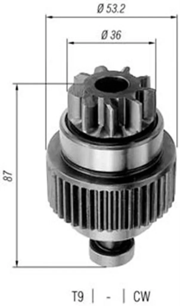 Pignon de démarreur Ritzel MAGNETI MARELLI 940113020249 haute qualité