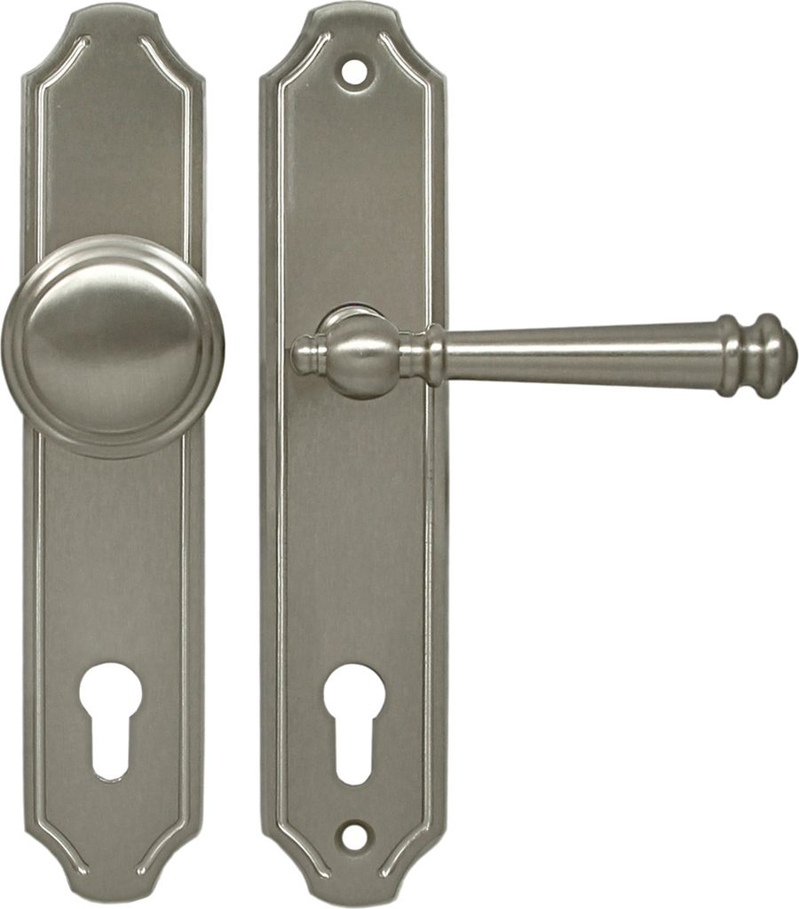 Haustür Schutzbeschlag Kos LS Nickelmatt HS 92 mm Kn - Dr