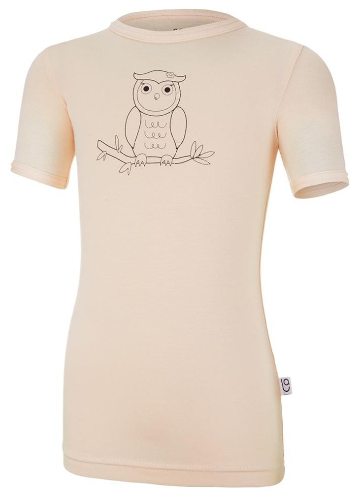T-Shirt dünn kurzer Ärmel Motiv Outlast - Hellapricosenfarbe