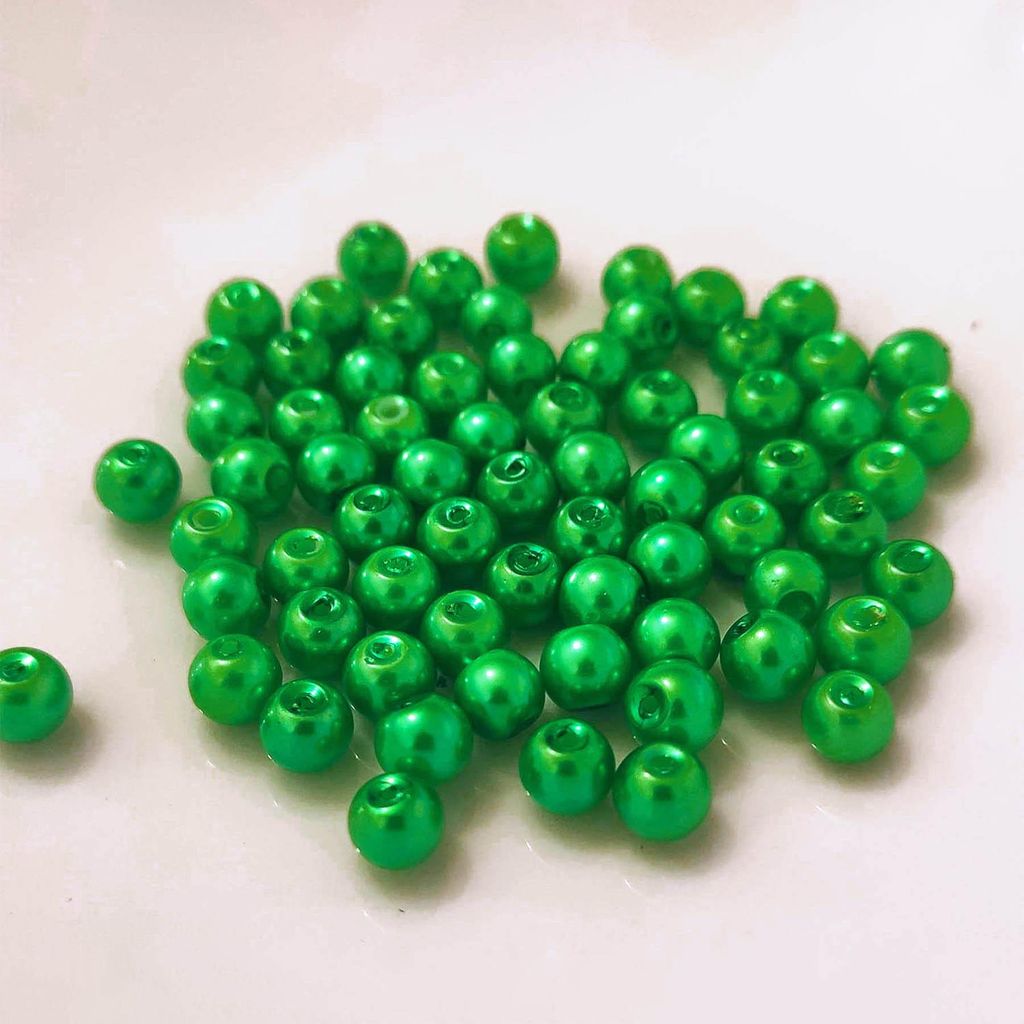 Glasperlen - Typ 'rund' - 20g - 3 mm - Grün Obrázek produktu 