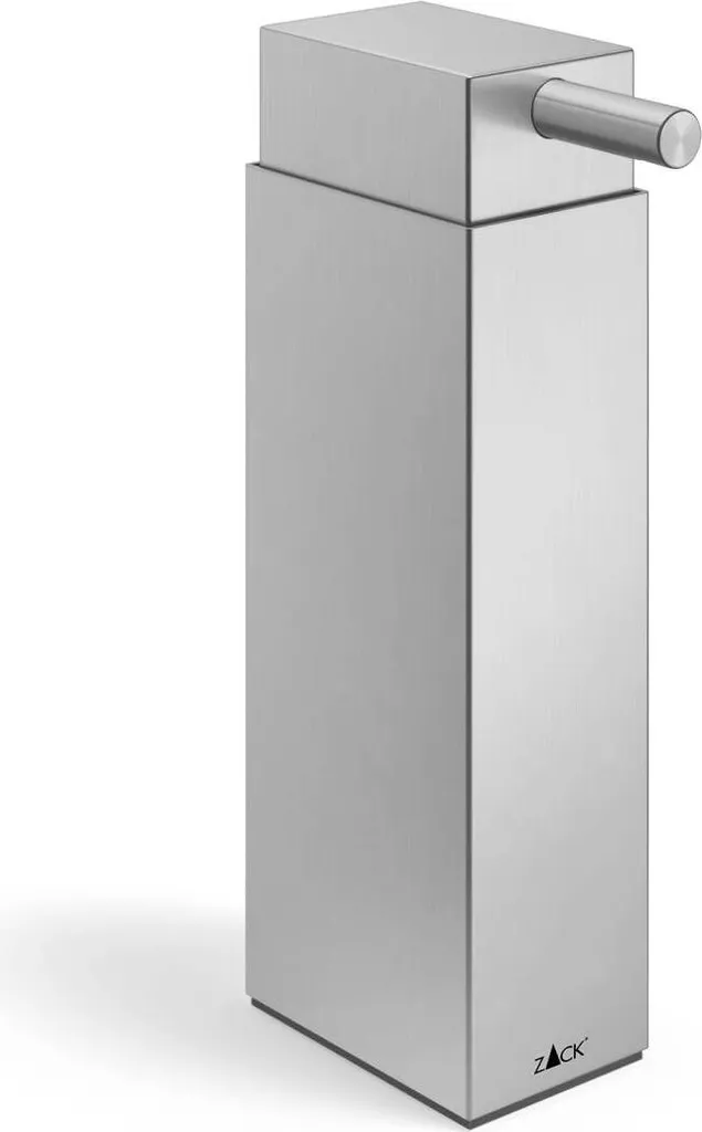 Distributeur de savon liquide LINEA ZACK en inox brossé pour la main