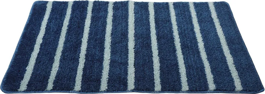 Tappetino Bagno 60x100 etérea Blu Stripes | Microfibra Alto Assorbimento