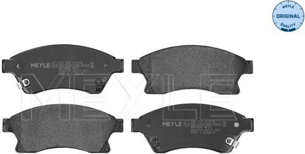MEYLE 025 250 3118/W Bremsbeläge Vorne für OPEL Astra J Sports Tourer (P10) ASTRA J Astra J GTC (P10) ASTRA J Stufenheck Astra J Kasten / Kombi (...