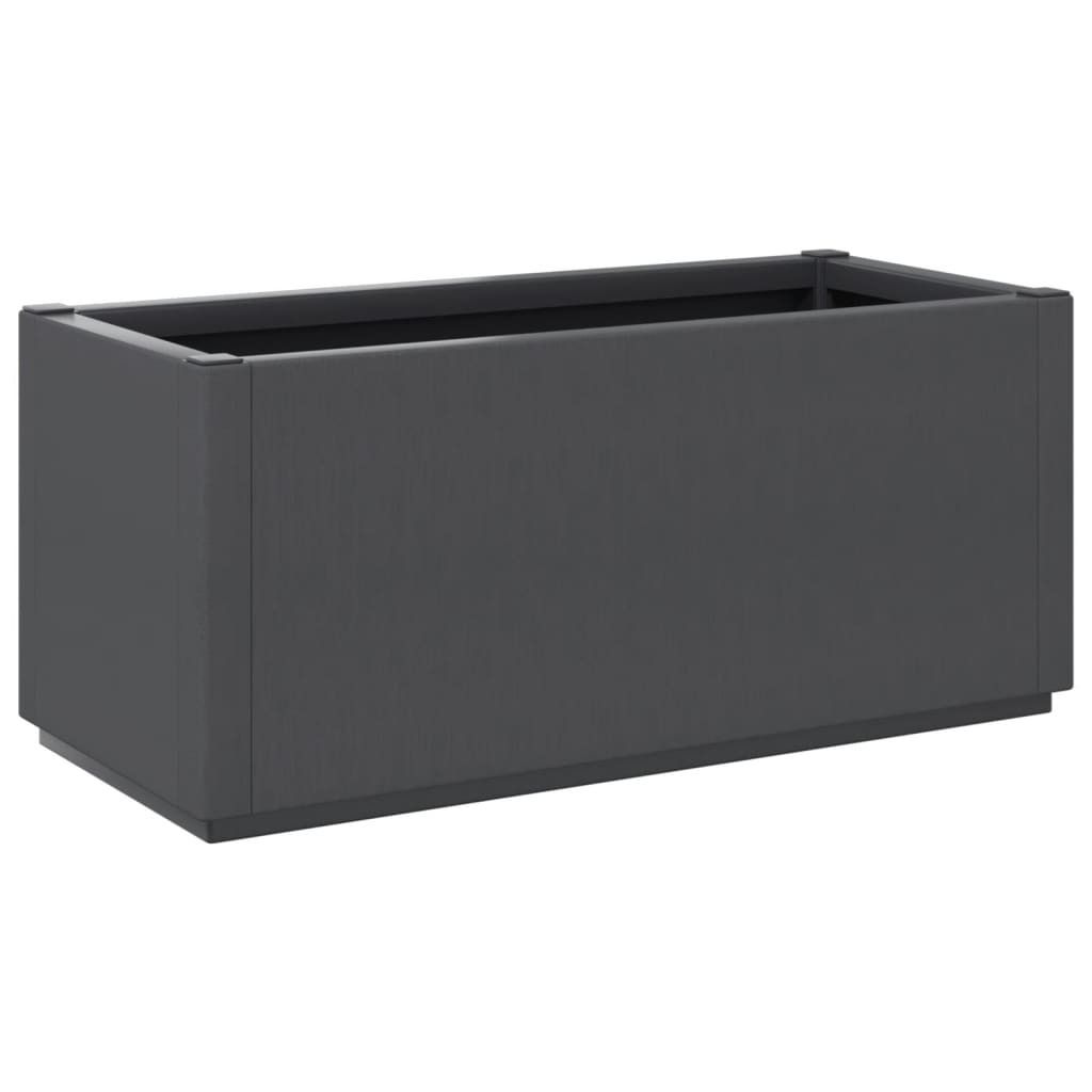 vidaXL Bac à plantes gris foncé 80x36x35 cm PP Image du produit 