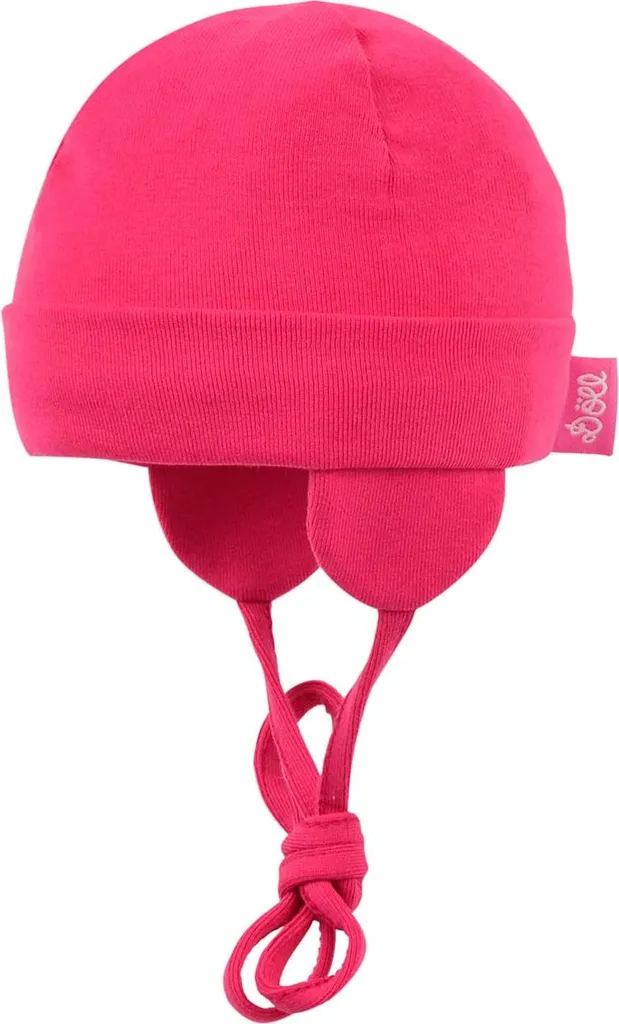 Cappello per bebè in cotone Döll con nodo, fucsia