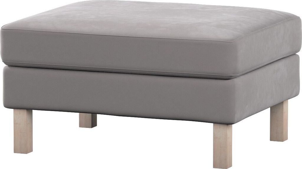 Dekoria Bezug für Karlstad Hocker, taupengrau, Husse, Karstadt Hocker