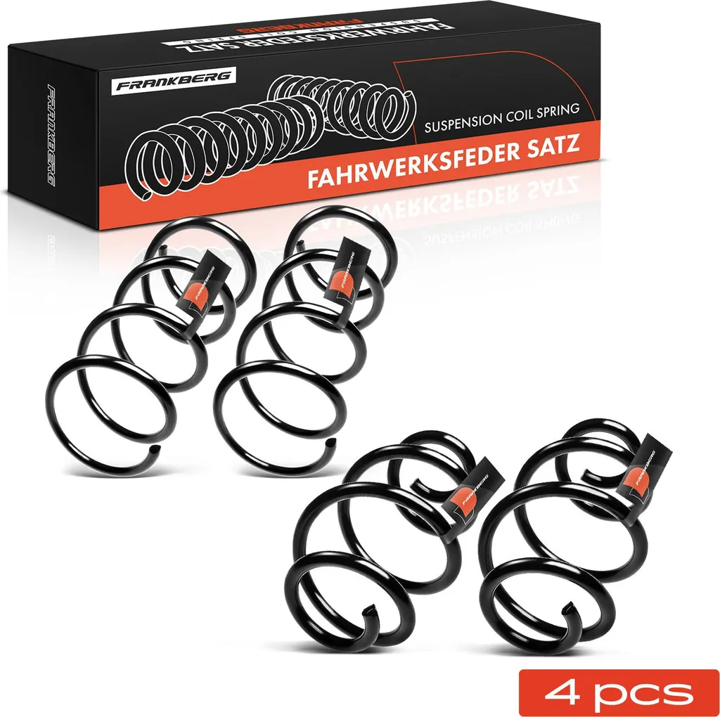 Jeu de 4 Ressorts Hélicoïdaux de Suspension pour Renault Twingo 2 1.2