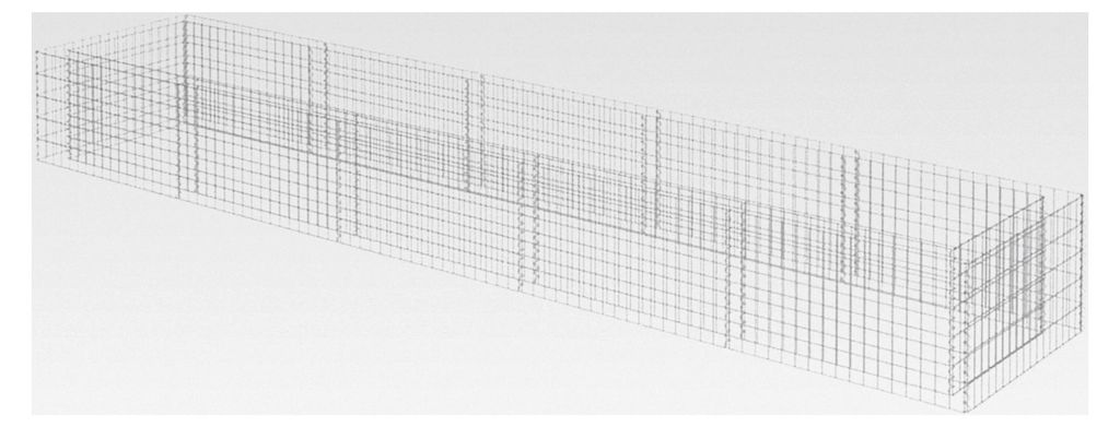 Stabil und langlebig: Verzinktes Stahl-Gabionen-Hochbeet 450x90x50 cm - Silber