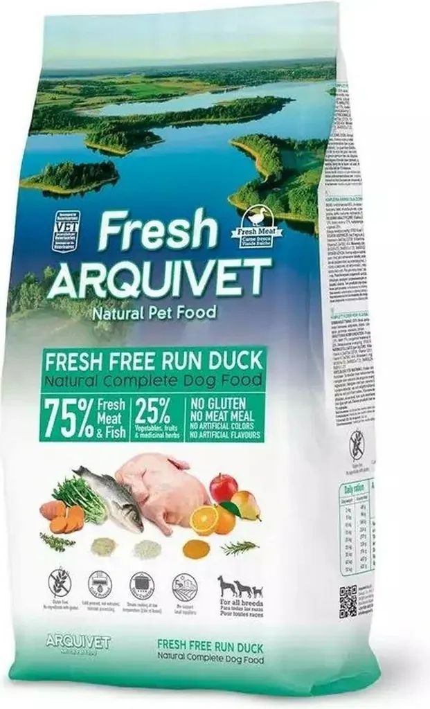 Cibo Cani Arquivet Fresh Anatra/Pesce 10kg | Dieta Semiumida