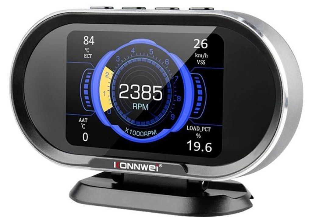 Anzeige Konnwei KW206, OBD2, LCD-HUD-Bildschirm 3,2 Zoll, Produktbild 