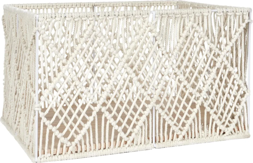 Panier Rectangulaire Gigogne Boho pour Optimiser vos Espaces - Set de 3