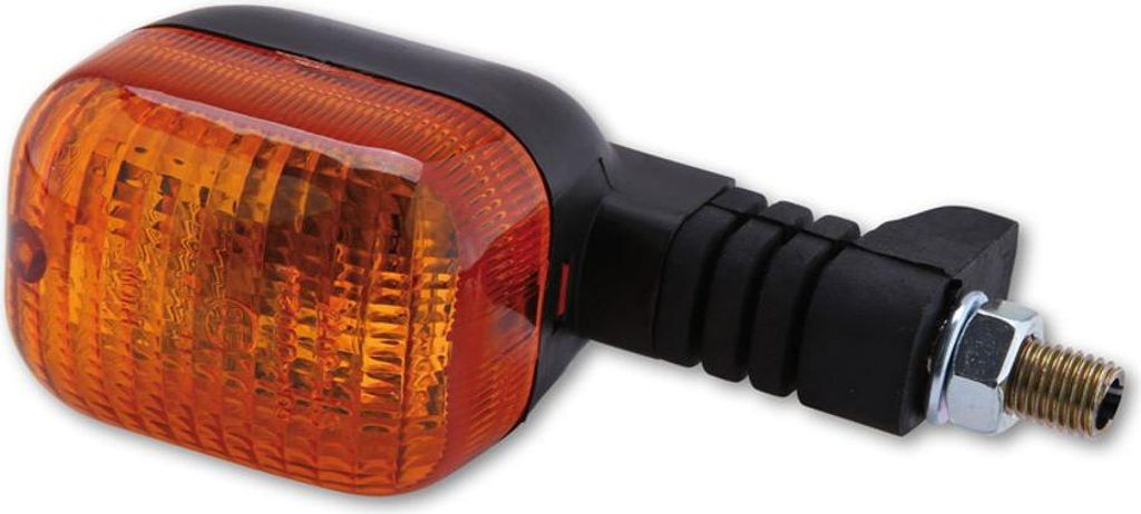 HIGHSIDER Smart Duc-Style Glühbirne Blinkergehäuse Schwarz / Linse Orange (1 Stück), Vorne Rechts & Hinten Links