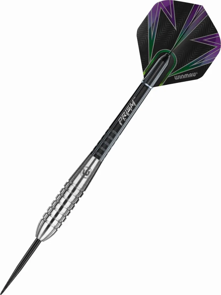 Fléchettes Winmau Foxfire 80% Tungstène 22g avec Grip Annulaire de Qualité - 6