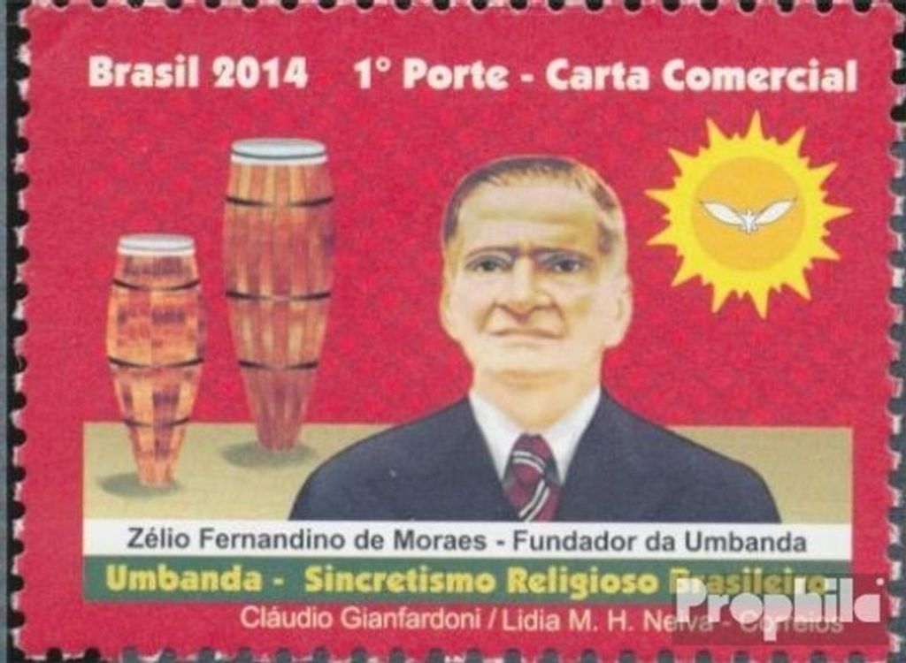 Briefmarken Brasilien 2014 Mi 4159 (kompl.Ausg.) postfrisch Umbanda-Religion